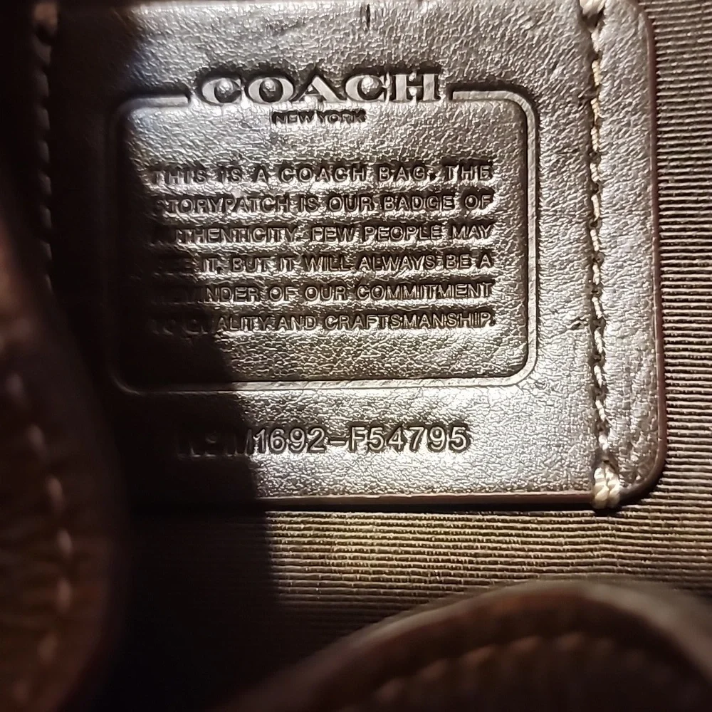 Coach Billie Backpack Signature Canvas Refined Leather - Picture 5 of 12